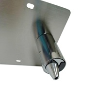 Distributeur de savon liquide double à induction infrarouge encastré en laiton chromé pour fixation murale, idéal pour miroir de salle de bain