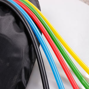 Popular Juego de Entrenamiento de Resistencia para el Hogar de 150 LB y 11 Piezas, Material TPE, Equipo de Ejercicio con <span class=keywords><strong>Banda</strong></span> de Resistencia y Hebilla de Escalada - Product Image 2