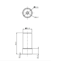 Antenne magnétique BT-3070 Shanhai SHANHAI pour GPS UAV, module récepteur multifréquence 4 étoiles, positionnement spiralé à quatre bras RTK