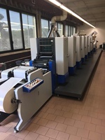 Machine d'impression offset d'étiquettes intermittente RYX-320 4 couleurs avec unité de découpe