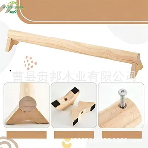 Barre d'équilibre en bois Everkaisai 40 pouces/101,6 cm, équipement d'entraînement de gymnastique en bois massif pour exercices à domicile - Product Image 4