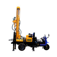 Haute qualité 200m de profondeur hydraulique puits d'eau plate-forme de forage vente Tricycle moteur Diesel Air Power Core pompe moteur pour le forage minier