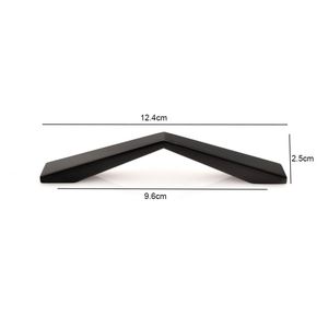 WEKIS Modern Matte <b>Black</b> Zinc Kitchen Cabinet <b>Door</b> Long Handle Pulls for Dresser and Bedroom Cabinets - Product Image 4