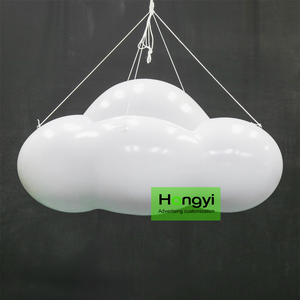 Globos inflables LED gigantes blancos para colgar en <span class=keywords><strong>el</strong></span> techo, decoración publicitaria de nubes blancas flotantes en <span class=keywords><strong>el</strong></span> <span class=keywords><strong>cielo</strong></span> para fiestas y escenarios - Product Image 2