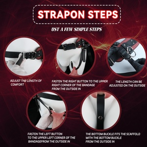 4-size Adjustable Waist Leather Harness Couples Pleasure Sex <b>Toys</b> Underwear Straps <b>for</b> Women <b>Men</b> Role Play Flexible Belt - Product Image 2