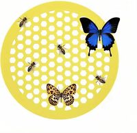 Station d'abreuvement flottante en mousse EVA personnalisée en gros, abreuvoir en nid d'abeille pour abeilles, plateau à boire pour abeilles et papillons de jardin extérieur
