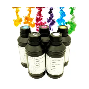 UV Inks Konica/Ricoh Heads Industrial Printer Using Bulk Ink System Soft CMYKW Color Ink Print on Soft Roll Paper Films Material