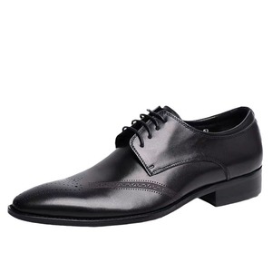Nouvelles Chaussures en Cuir Décontractées Style Printemps - Chaussures Habillées Formelles en Cuir Véritable Gravé à Bout Pointu pour Hommes - Chaussures de Mariage - Product Image 5