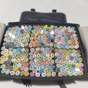 Juego de Marcadores de Alcohol Líquido Rectos de 12 Colores, Duraderos y Versátiles, con Punta de Cincel de Plástico Suave para Dibujo Artístico Estudiantil - Product Image 2