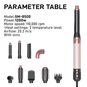Spazzola <span class=keywords><strong>Asciugacapelli</strong></span> 6 in 1 110000RPM BLDC ad Alta Velocità, Strumento per lo Styling dei Capelli con Aria Calda per Salone, Casa e Viaggio - Product Image 2