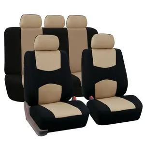 कार सीट कवर Airbag संगत फिट सबसे कार, ट्रक, एसयूवी, या वैन 100% सांस के साथ 2 mm समग्र स्पंज पॉलिएस्टर कपड़ा