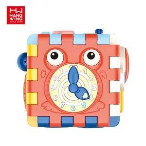 HW TOYS Blocks Activity Cube Educational Drum Toys Baby Musical Building Six Sided Drum Educational Infant Toy