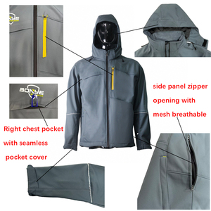 Áo khoác mềm mại ba lớp chất liệu polyester cao cấp, chống gió, thích hợp làm đồng phục nhóm, có thể tùy chỉnh - Product Image 3