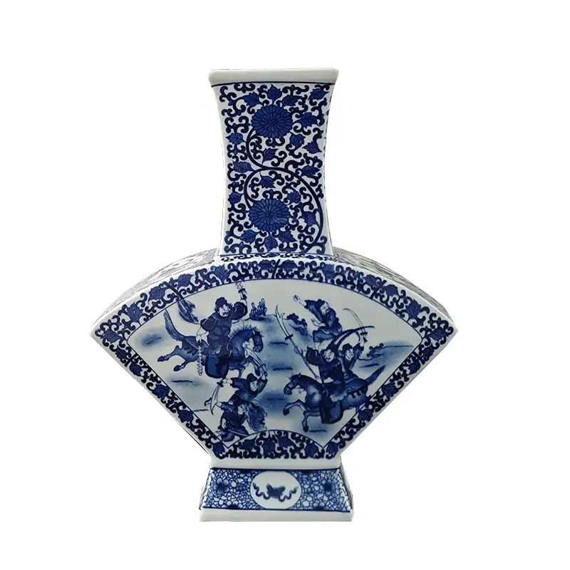 Centre de table de décoration de mariage vintage chinois la plus chaude vase en porcelaine bleue et blanche décorations de maison choses