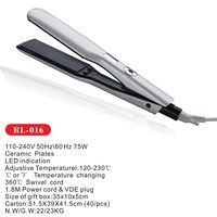Lisseur à cheveux en aluminium à chauffage rapide, plaqué céramique, double tension, plaques larges, pour usage professionnel en salon