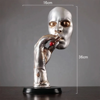 Casier à vin de table en résine personnalisé Présentoir de comptoir de bar Figurine de fumeur personnalisée pour les amateurs de cigares Modèle à motif unique