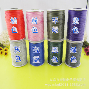 Factory direct sales of eco-friendly DIY leather <b>rope</b> necklace cord <b>bracelet</b> multi-color hand-woven waxed <b>rope</b> thread Korean - Product Image 2