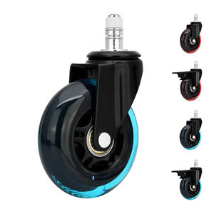 Universal 3 Zoll Medical Industrial Hoch leistungs rad PU Dreh möbel Stuhl rolle mit Bremse Bürostuhl Lenkrad - Product Image 3