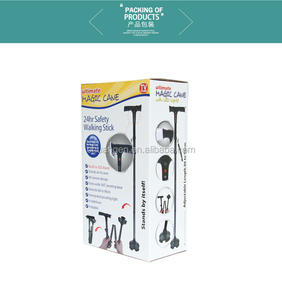 Bâtons télescopiques pliables pour personnes âgées, 2 pièces, <span class=keywords><strong>bâton</strong></span> <span class=keywords><strong>de</strong></span> <span class=keywords><strong>marche</strong></span> <span class=keywords><strong>de</strong></span> canne avec alarme à lampe, en alliage d'aluminium - Product Image 5