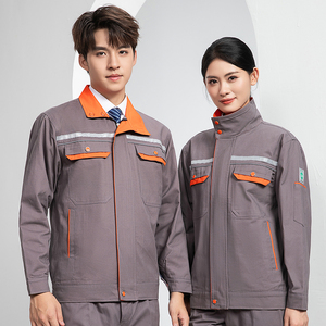 Cotton Workwear Suit Uniform Worker <strong>Overalls</strong> <strong>Construction</strong> Building Industrial Reflective Safety Coveralls Hi Vis Shirt Work Wear - Product Image 3