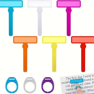 Marcadores de Lectura con Guía de Lectura <span class=keywords><strong>y</strong></span> Tira de Enfoque para Dislexia, <span class=keywords><strong>Herramientas</strong></span> de Lectura para TDAH, Venta al Por Mayor de Fábrica - Product Image 1