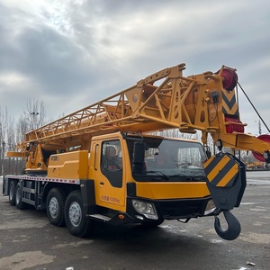 Used Truck Crane 50 Ton QY50K II Yellow Hydraulic Lifting Equipment 42700kg Total Weight - Product Image 4