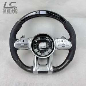 Volante de Fibra de Carbono de Repuesto OEM Directo de Fábrica para <span class=keywords><strong>Mercedes</strong></span> Benz AMG G63 C63 A45 W205 W222 W223, Mejora de Rendimiento - Product Image 1