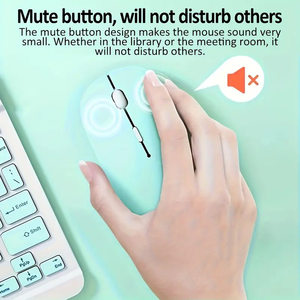Im lặng bt5.2 không dây Chuột quang cho máy tính máy tính xách tay ipad cho Samsung Máy tính bảng không ồn ào Chuột chơi game 3D mini phong cách - Product Image 3