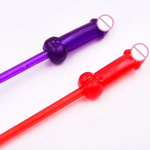 Produit de boutique érotique Vaisselle de fête sexy Drôle en forme de pénis en plastique 6 pièces/ensemble Cuillère sexuelle pour bar pour adultes Fournisseur de jouets sexuels - Product Image 6