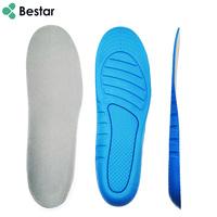 Semelles intérieures sport en velours PU Bestar, soutien du talon renforcé, antidérapantes, absorption des chocs, réduisibles en taille, inserts confortables pour la course à pied