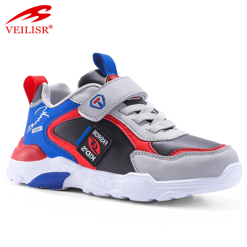 Оптовая продажа, китайская фабрика, персонализированные простые Лидер продаж, легкие кожаные детские кроссовки, детская повседневная спортивная обувь