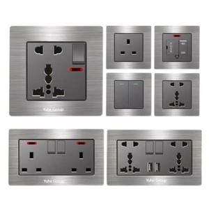 PC Frame Electric Wall <b>Switch</b> 220V 10A 2-Way IP27 Modern Home EU/UK Standard <b>Touch</b> Panel - Product Image 2
