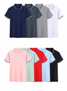 Polos de piqué de alta calidad, suaves, transpirables, de manga corta, estilo casual elegante, para golf, con logotipo bordado personalizado, venta al por mayor para hombre. - Product Image 2