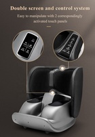 Circulation sanguine Machine de Massage des pieds Compression d'air électrique Masseur de pieds Noir Pliable Réflexologie des pieds 15 minutes 365 jours