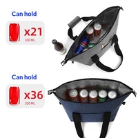 Sac isotherme réutilisable avec poignées, logo personnalisé, sac à lunch thermique pour aliments, boissons, pique-nique et courses