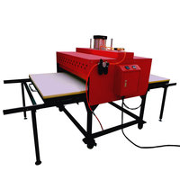 Presse à chaud pneumatique grand format 32x40 pouces (80x100cm) à double station pour transfert par sublimation industrielle