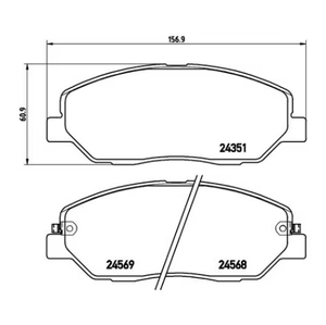 New Center Road Front Ceramic Brake <strong>Pads</strong> D1430 581012PA00 for Santa Fe for Sorento Low Dust OE Quality Quiet Factory Price - Product Image 5
