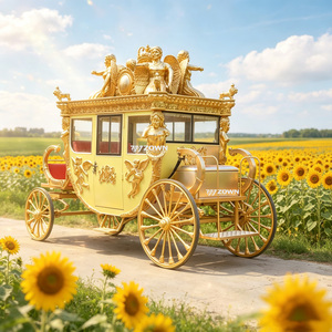 Chariot royal sophistiqué avec détails de surface exquis pour projet touristique haut de gamme et exposition en plein air - Product Image 1