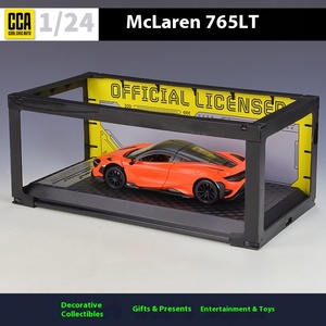 CCA Diecast Alloy 1:24 Mclaren <span class=keywords><strong>765LT</strong></span>, modelo de coche, luz de sonido, retroceso con puertas abiertas, modelo de coche coleccionable decorativo - Product Image 4