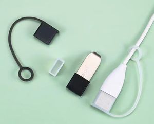 ฝาครอบกันฝุ่นแบบกันน้ำสำหรับสายดาต้า ป้องกันการสึกหรอ ปลั๊กชาร์จ USB Type-C  ตัดซิลิโคนตามสั่ง - Product Image 3