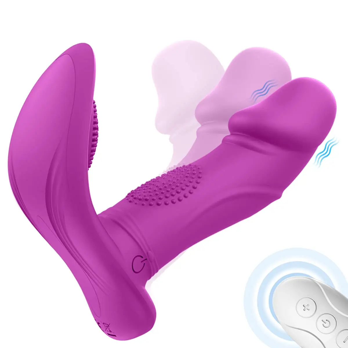 Wearable Vibrator Mimic Finger Quiet Panty Vibrator with Remote 3 Wiggling 7 Vibration G Spot Sex Toys for Women