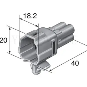 6187-4561 6180-4771 Fil plastique 4 voies 2.3mm MT090 Connecteur étanche 6188-0004