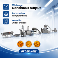 Ligne de production de snacks de maïs soufflé extrudé croustillant type Kurkure, multi-saveurs, en gros, en carton, pour la vente en gros