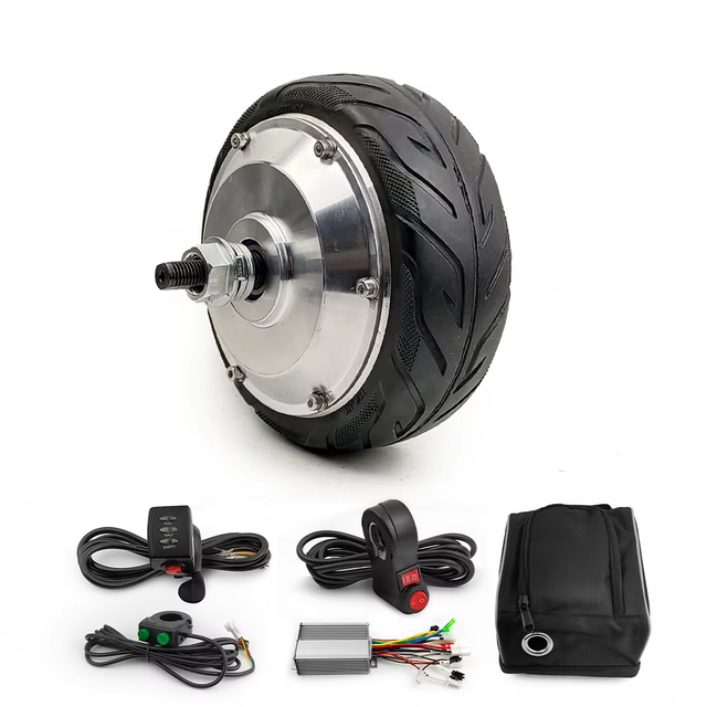 Electric Scooter 6.5inch 24v 26v 48v Hub Motor Conversion Kit Scooter Handcart Hub Motor Wheel Kit With Solid Core Tire 6.5inch