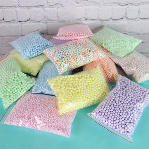 Boules de mousse colorées, remplissages en polystyrène pour slime, artisanat, jouets DIY 3543 - Product Image 1