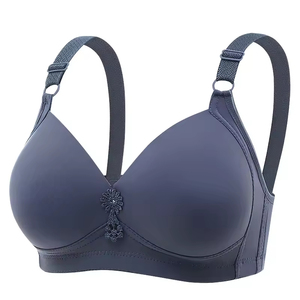 Sujetador Deportivo Sin Costuras para Mujer, con Espalda Cruzada, Copa Fina, Tallas Grandes, Cómodo, Transpirable, Push-up, Diseño Sólido Ajustable - Product Image 2
