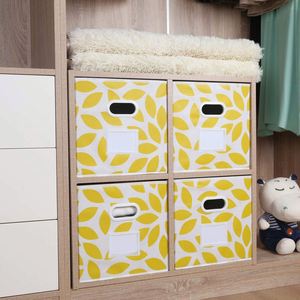 Boîtes de rangement pliables avec poignée, organisateur en cube respirant et peu encombrant, 12"L x 12"W x 12"H, lot de 6 - Product Image 5