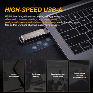 แฟลชไดรฟ์ Kodak 32GB อลูมิเนียมอัลลอย หัวต่อแบบ Type-C หมุนได้ 360 องศา พร้อมระบบล็อค - Product Image 5