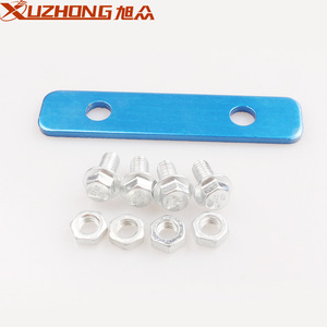 Marco de matrícula de aleación de aluminio Xuzhong de 300 mm con abrazadera azul para modificación de automóviles - Product Image 4