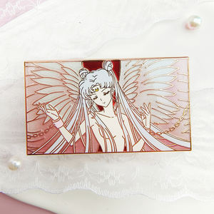 メーカーカスタマイズロゴクラフト漫画アニメ金属グラデーション真珠光沢ブローチラペルピンカスタムハードエナメルピン - Product Image 6